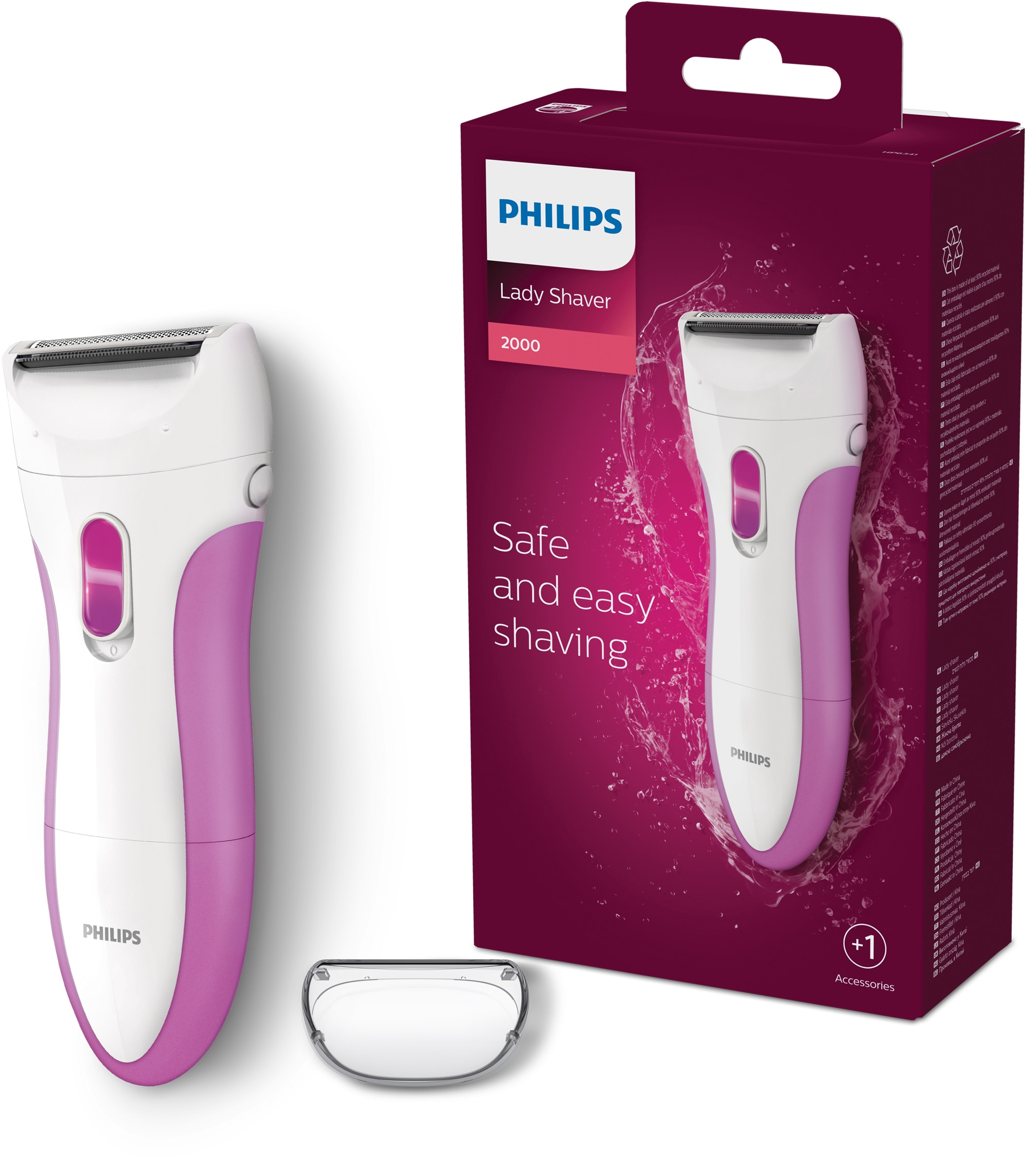 Philips Elektrokörperrasierer »SatinShave Essential HP6341/00« Rasierer mit einer Scherfolie für Beine, nass und trocken verwendbar