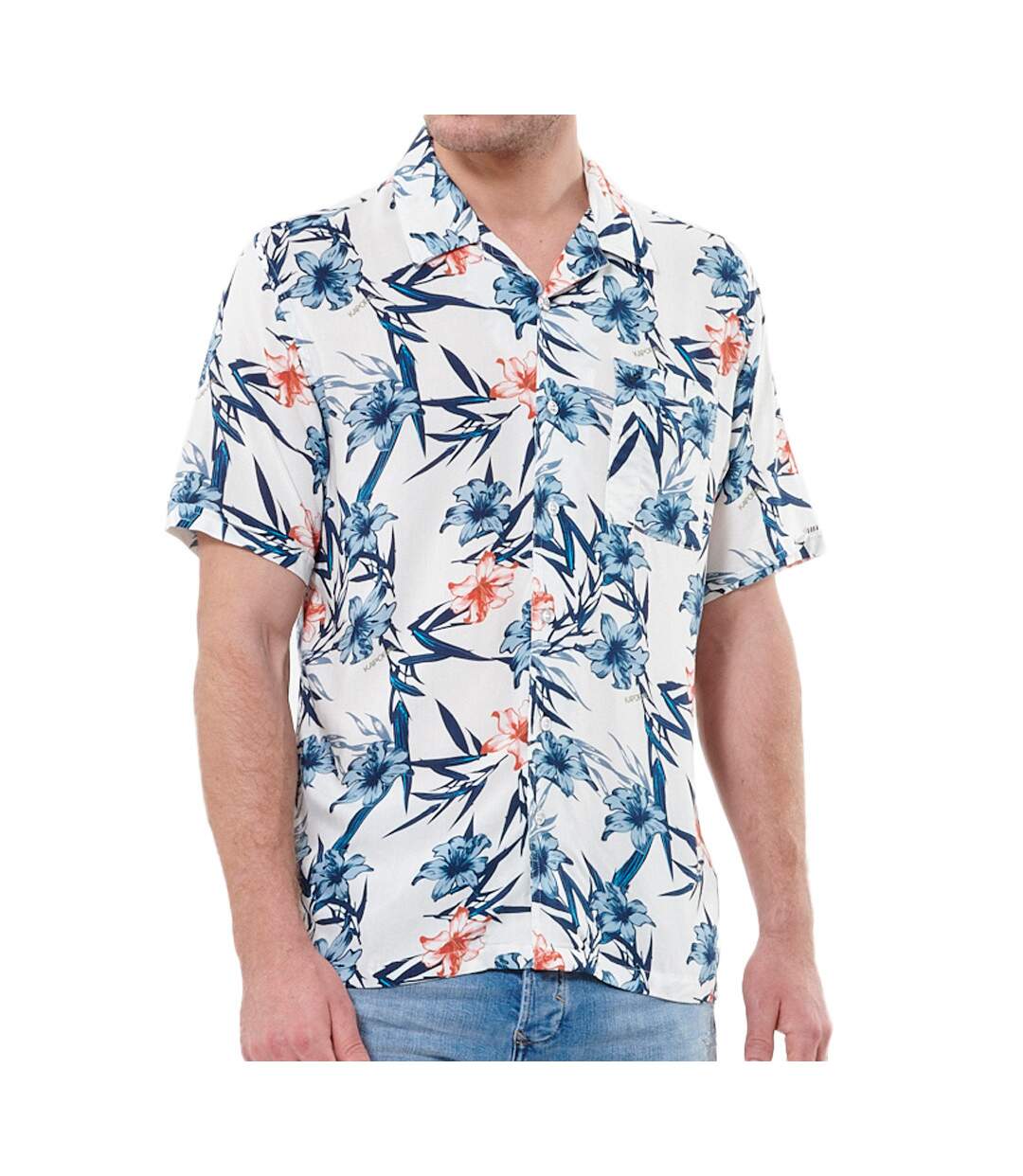 Chemise Blanche Imprimé Homme Kaporal Macaoe