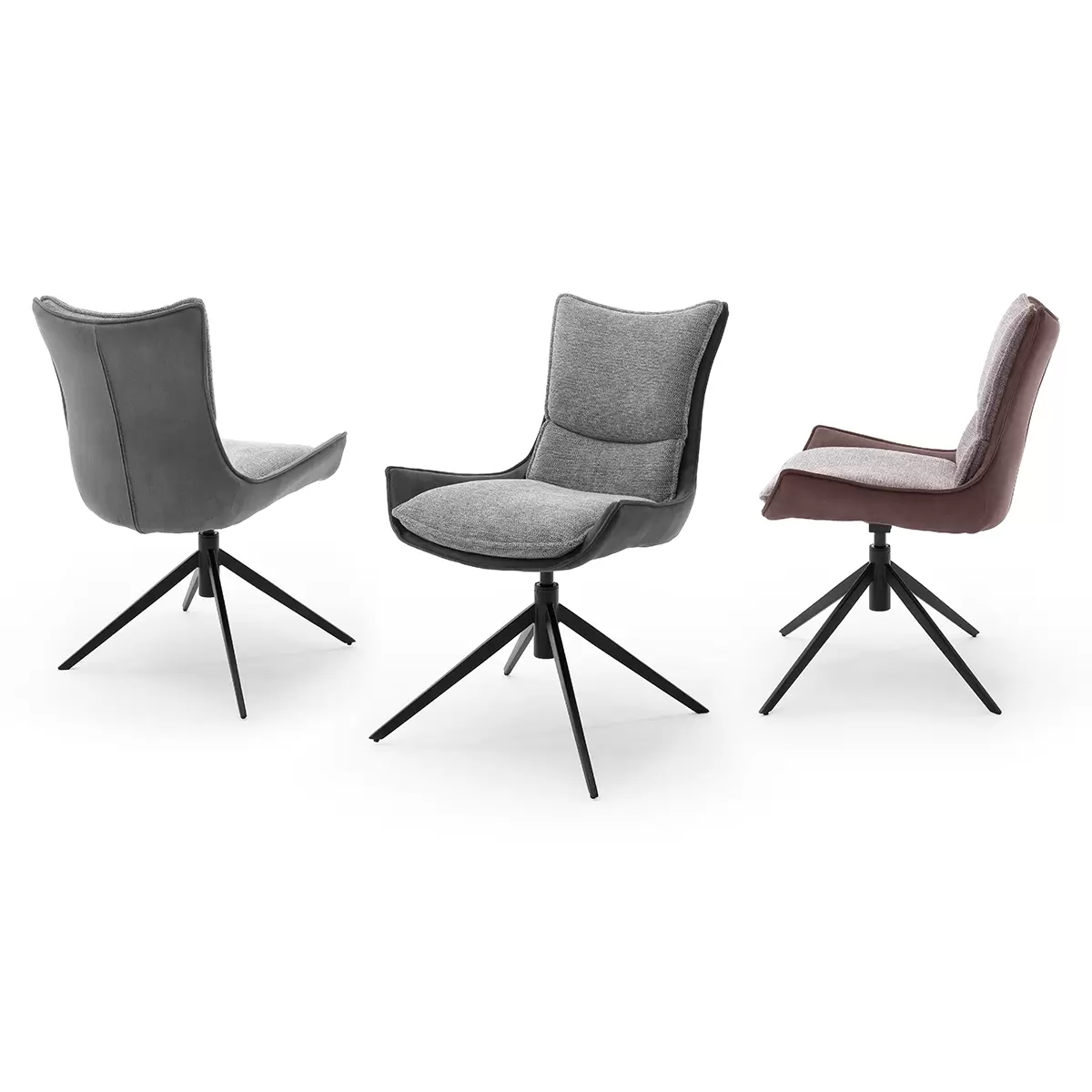 Stuhl Kitami anthrazit,grau,schwarz