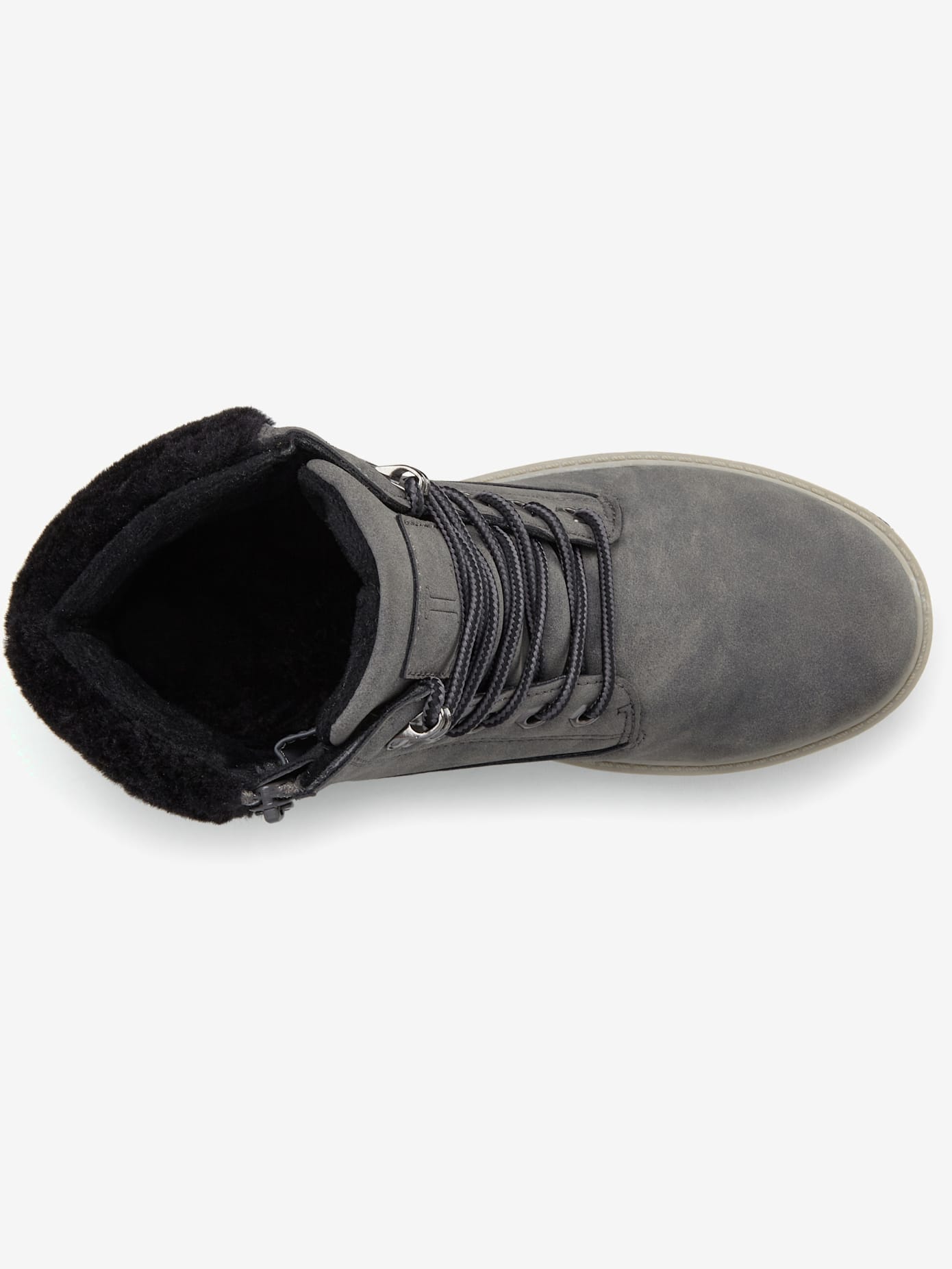 Bottines à lacets avec doublure toute douce