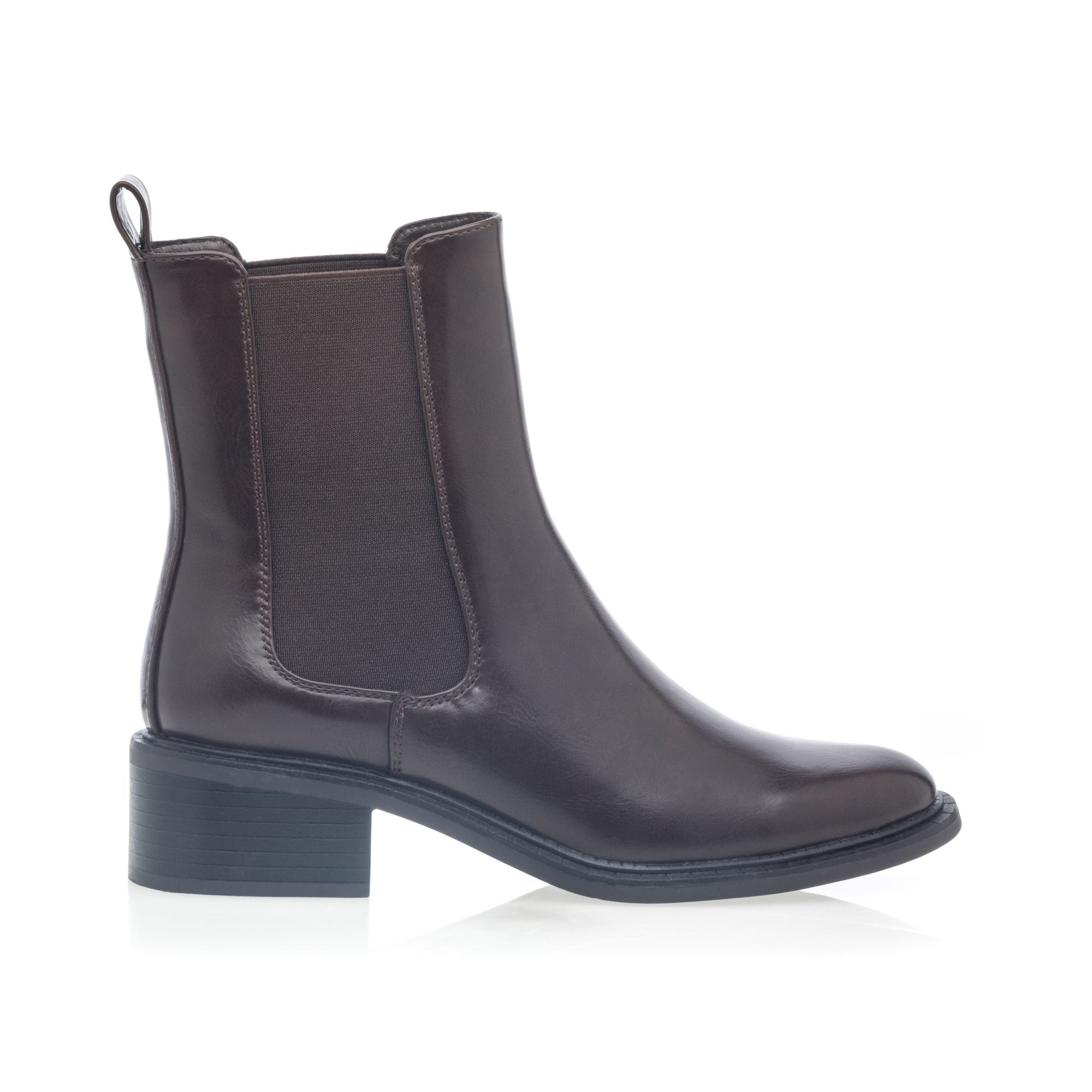 Boots chelsea Femme marron