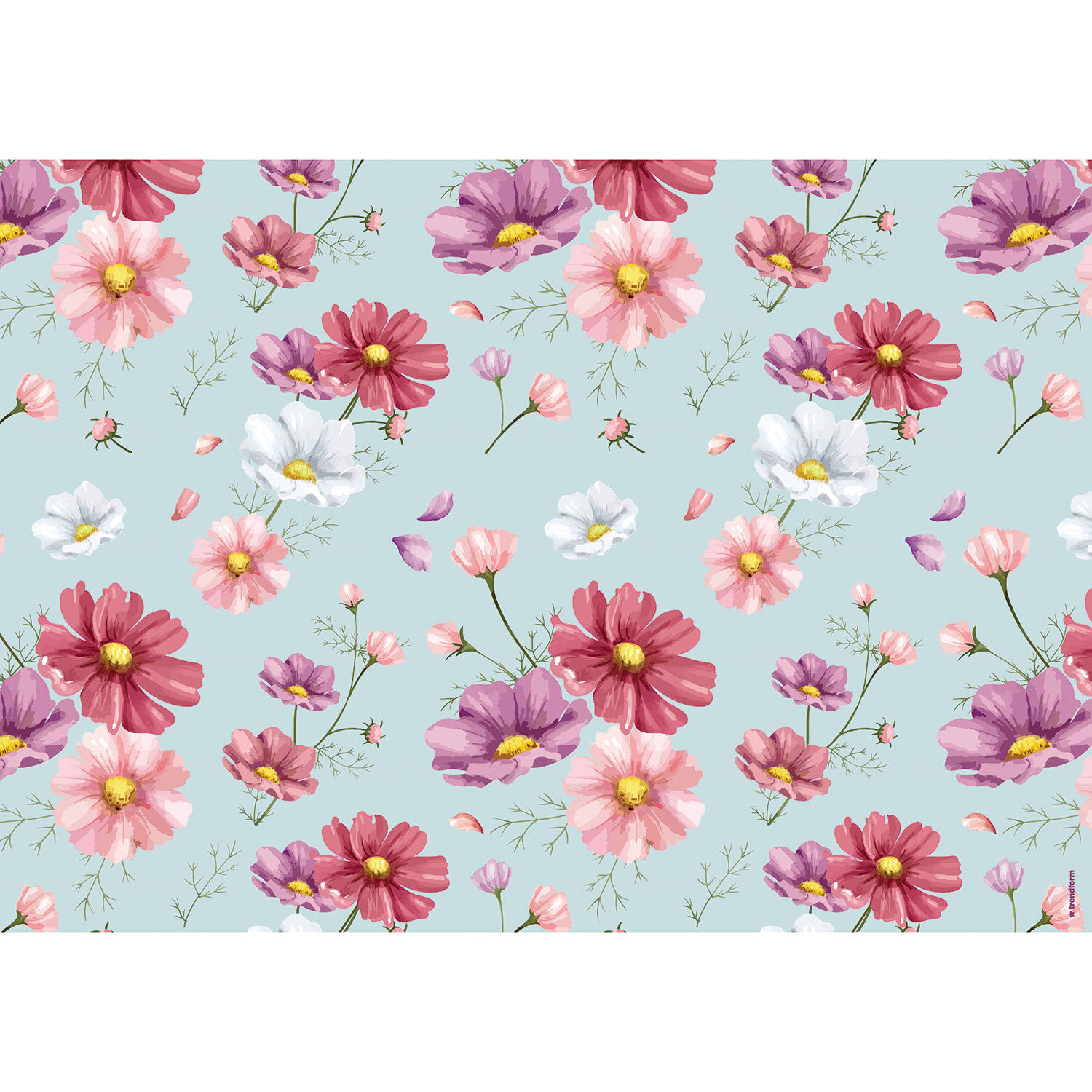Papiertischset Flowery