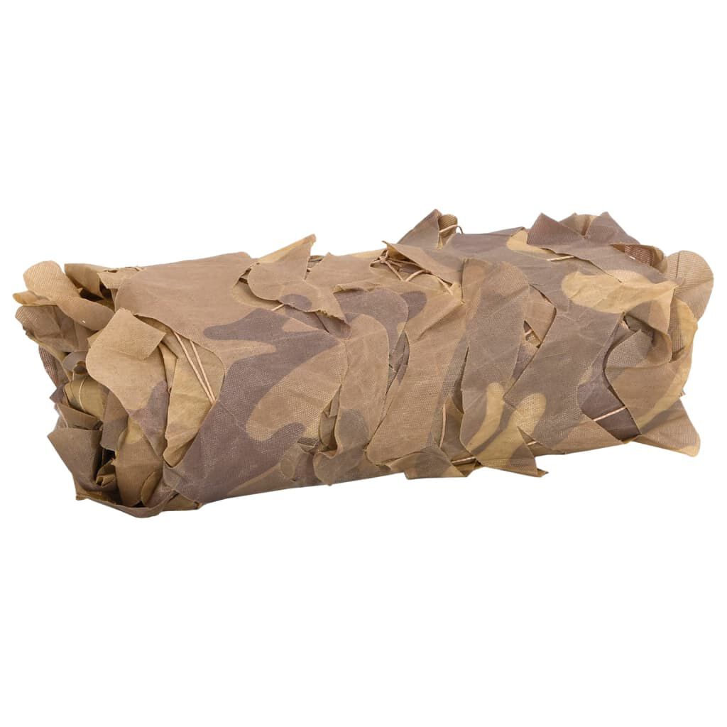 vidaXL Camouflagenet met opbergtas 292x213 cm Zand