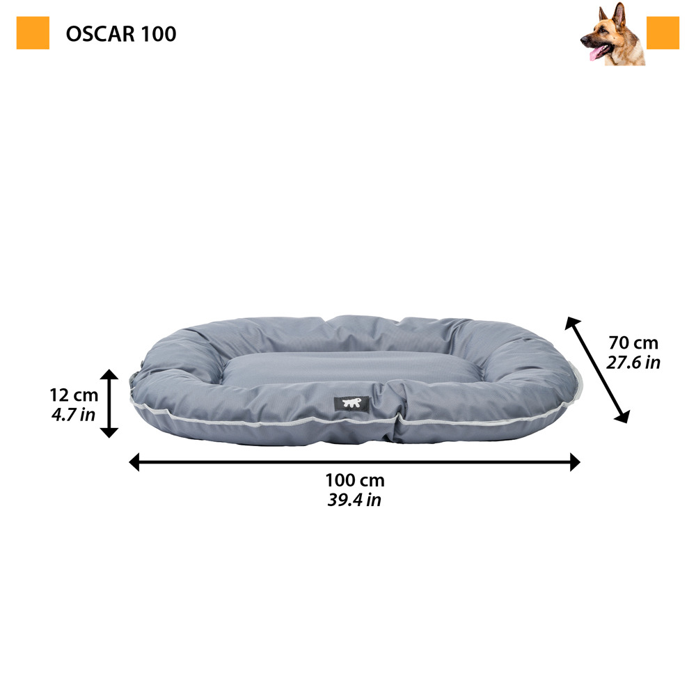 Ferplast panier chien coussin chien grande taille tissu anti-rayures lavable à 30°c.matelas pour chien imperméable 100 x 70 x 12