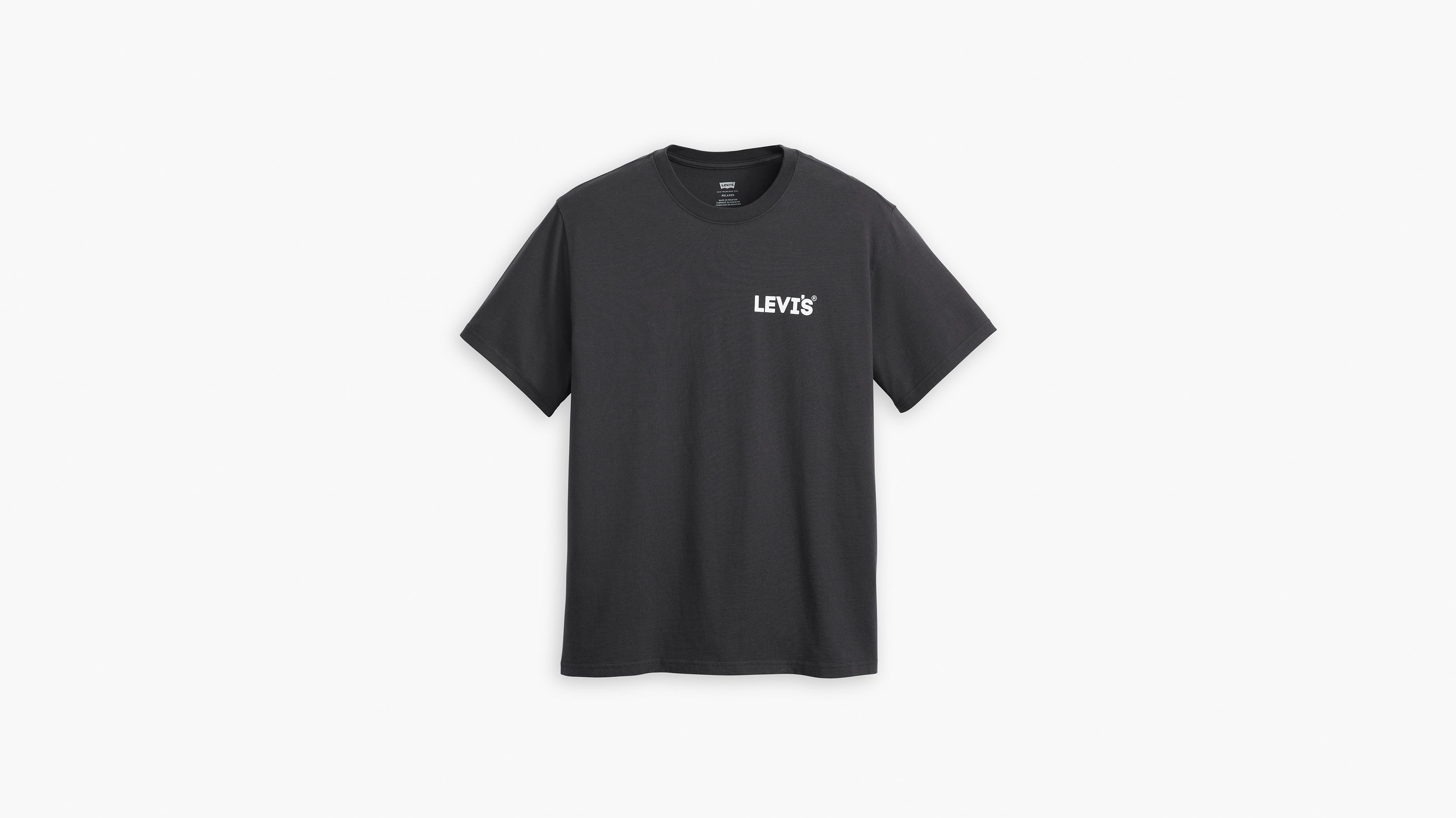 Relaxed Fit Graphic Tee - Headline Logo 3 Caviar - Black