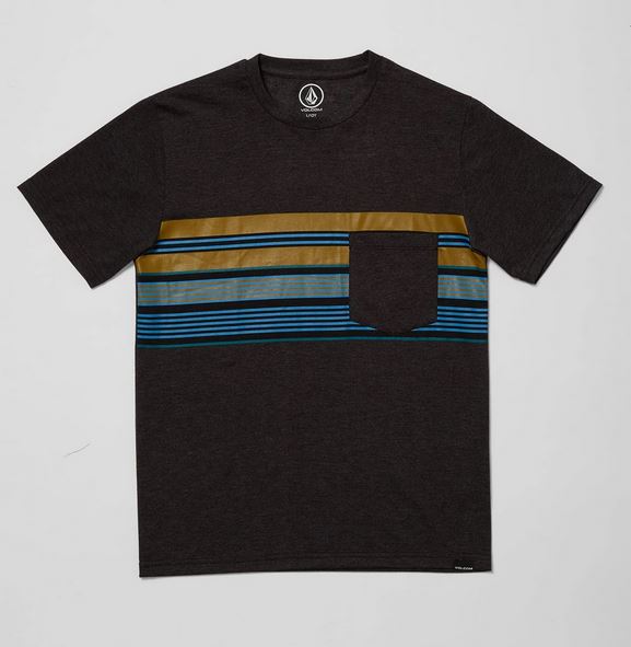 Volcom Line Stack HTH SS Kids Heather Black