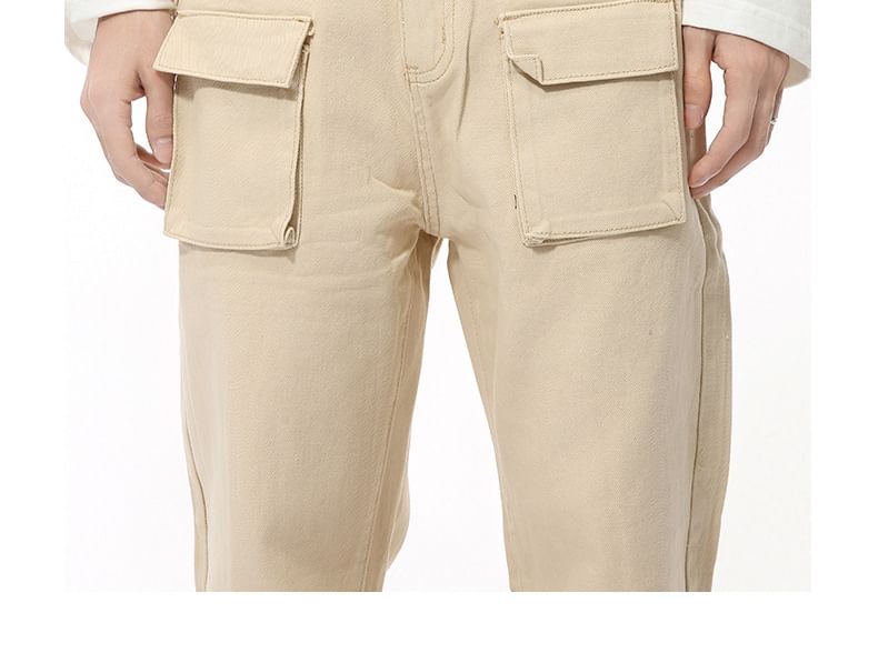 FAERIS - Hoge taille effen broek met rechte pijpen en rits