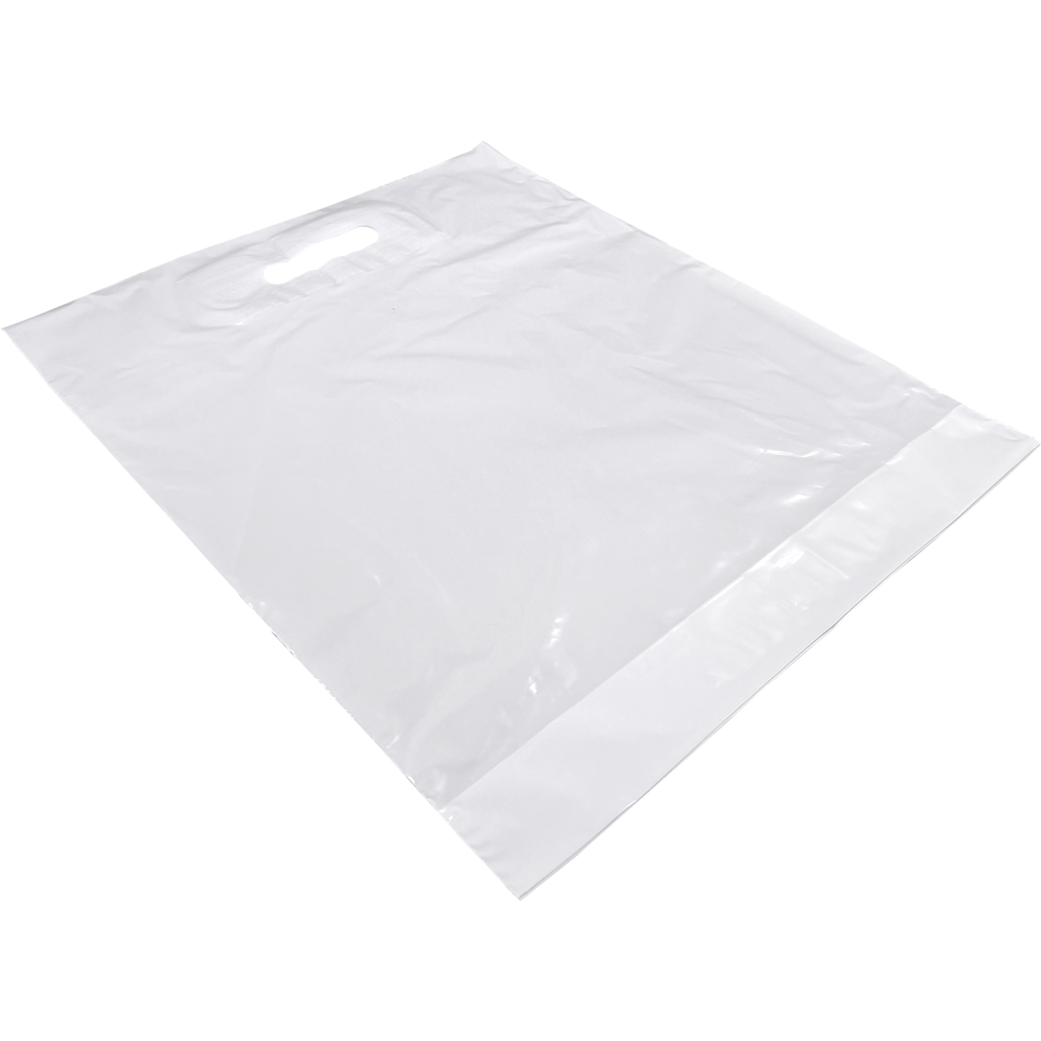Tas, LDPE, dKT, 37x44cm, draagtas, wit