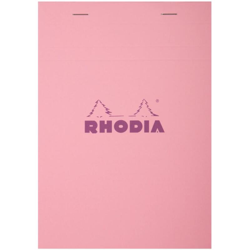 Rhodia bloc agrafé COULEURS N°12 5/5 80 feuillets microperforés, couvertures assorties - Assortis