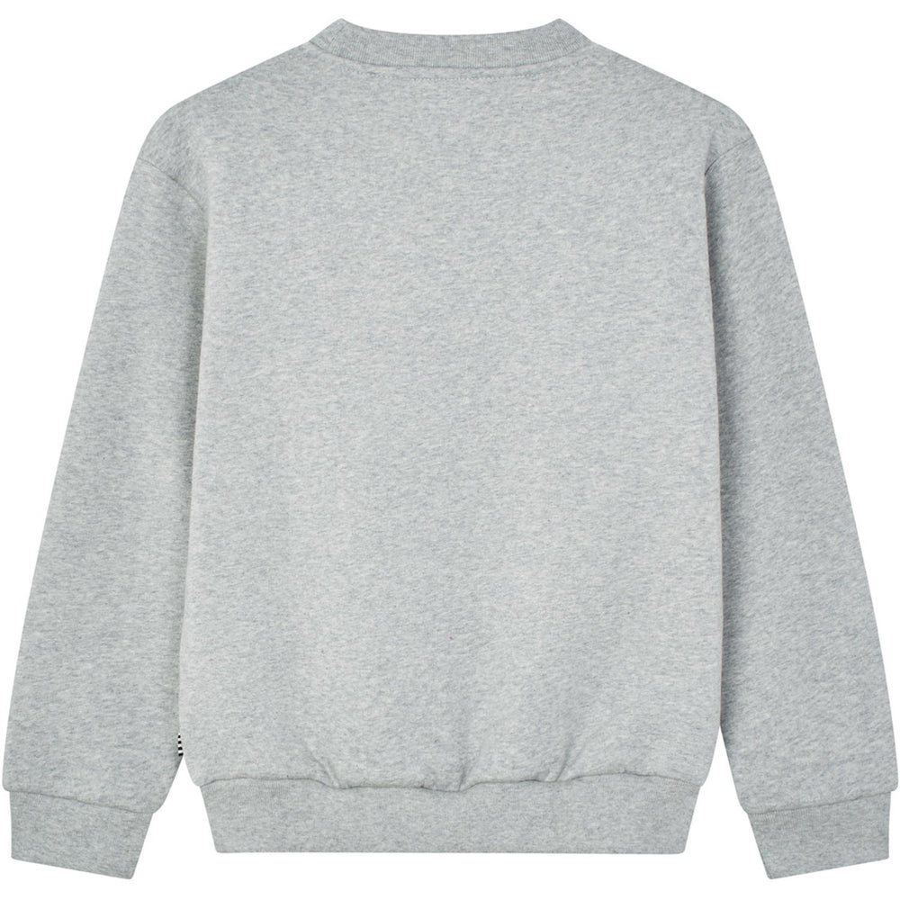 Køb Mads Nørgaard Light Grey Melange Organic Sweat Sonar Sweatshirt