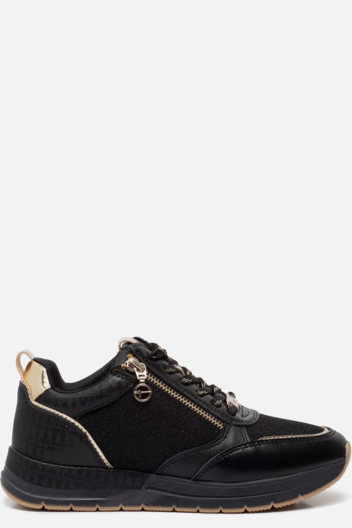 Tamaris Sneakers zwart Textiel