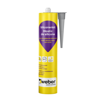 Weber Beamix siliconenkit grijs 300 ml