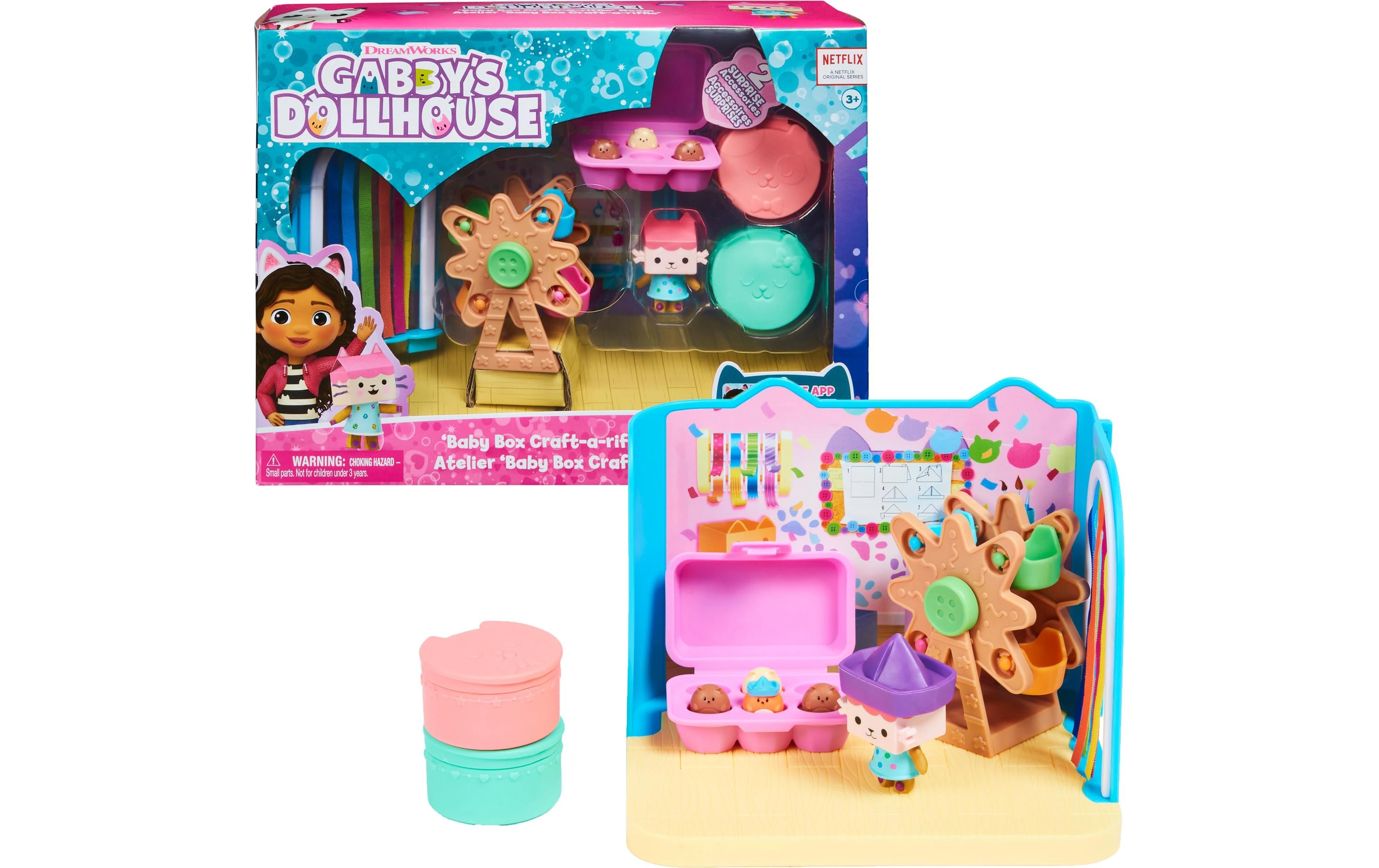 Gabby's Dollhouse Baby Box Bastelzimmer Deluxe RoomsDetaillierter 'Craft-a-riffic Room' und Bastelraum Deluxe von Baby Box