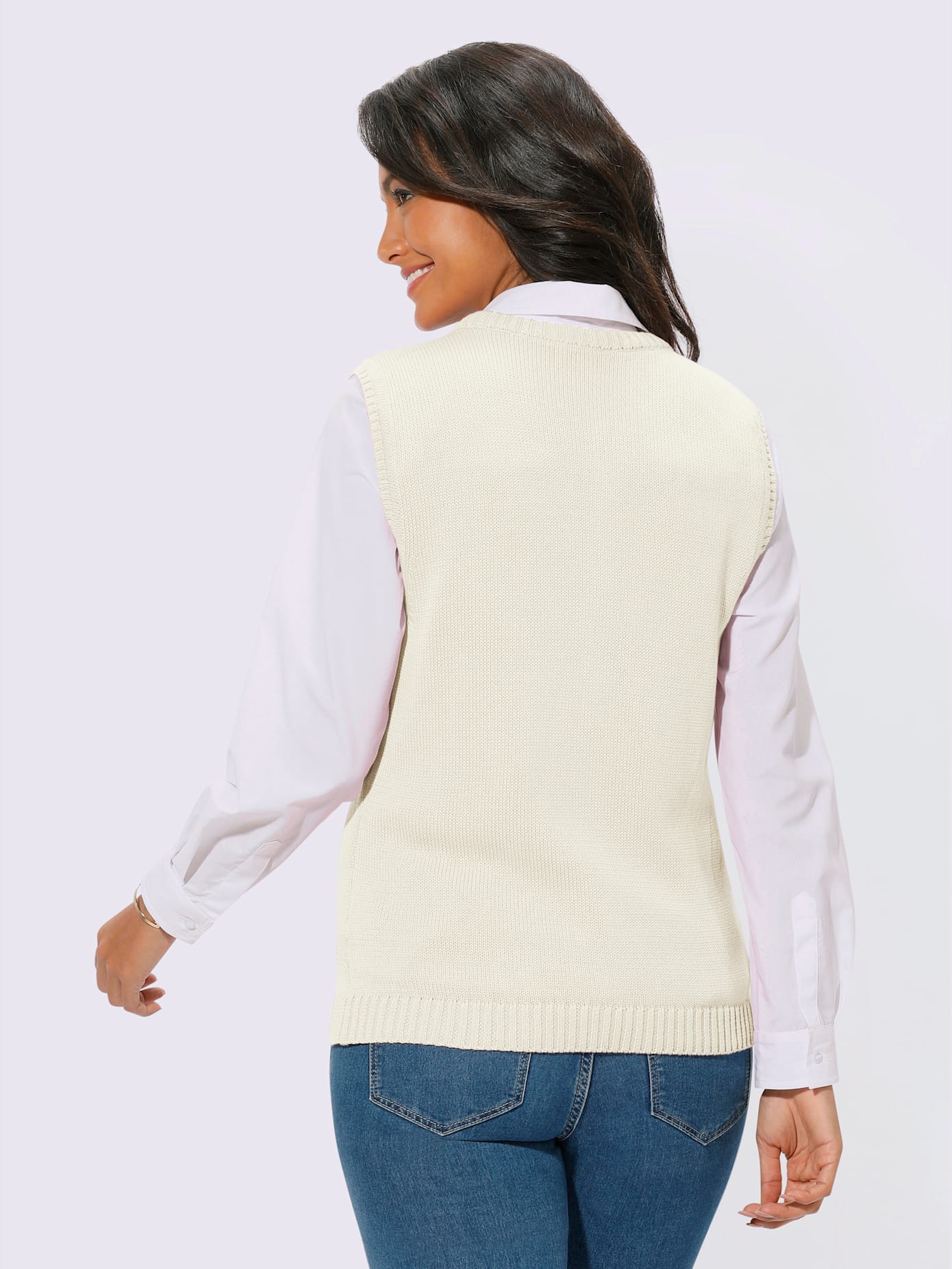 Gilet en tricot 50% coton