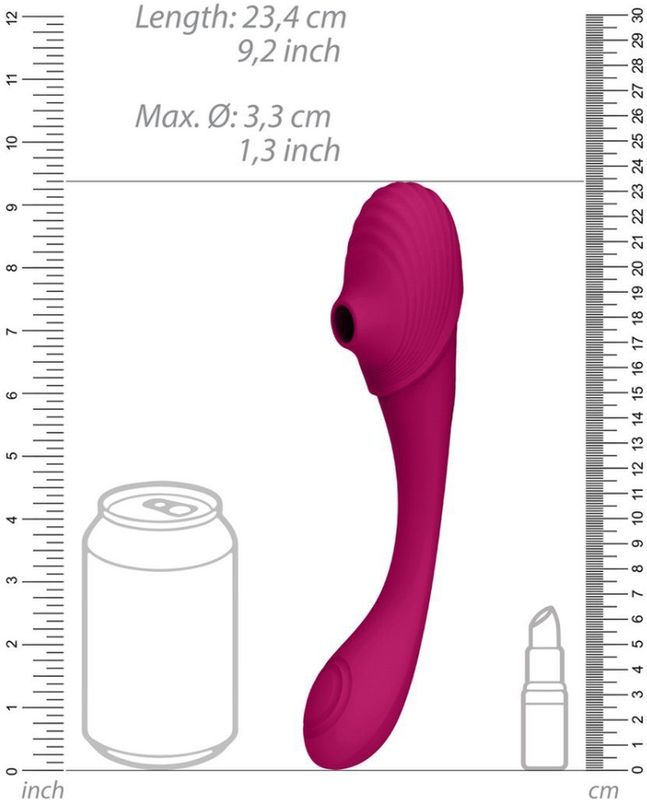 VIVE by Shots - Mirai - Double Ended Pulse Wave Air Wave Bendable Vibrator