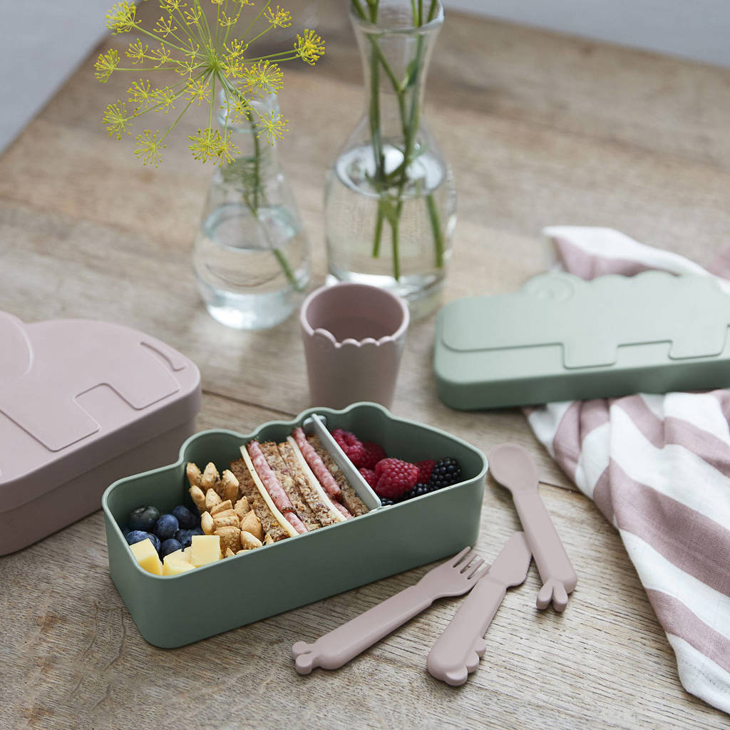 Lunch box Croco Green