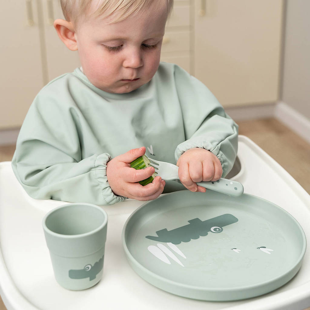 Foodie plate Croco Green