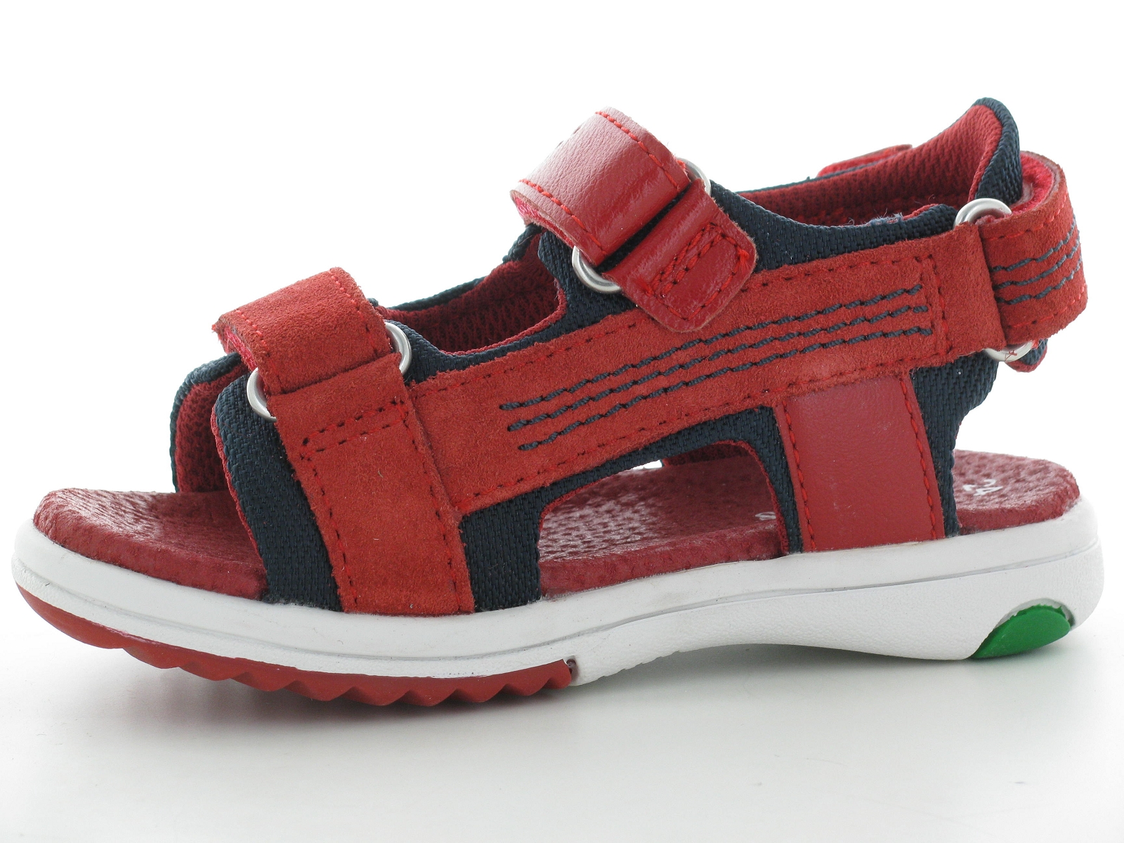 Kickers-694880 Matières combinées Rouge Vif