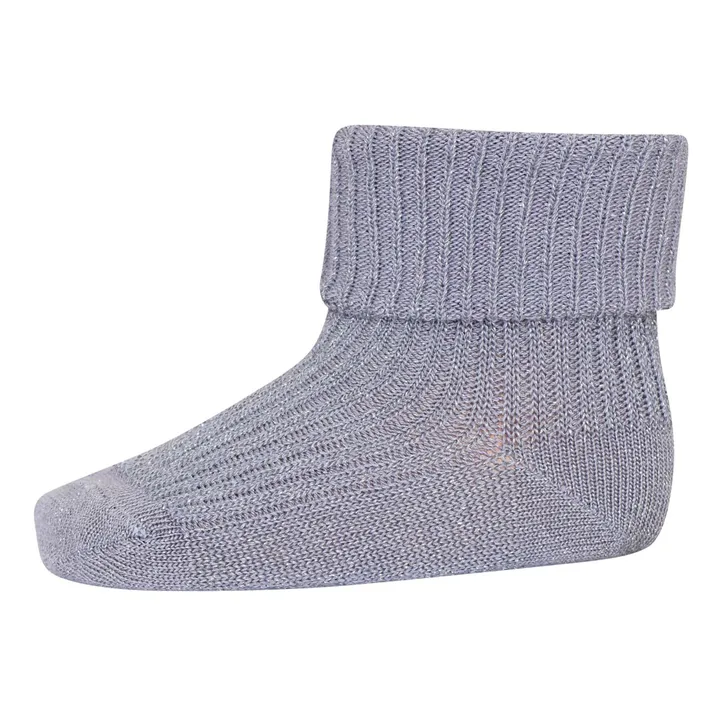 Mp Denmark Chaussettes Ida Paillettes en coton | Bleu