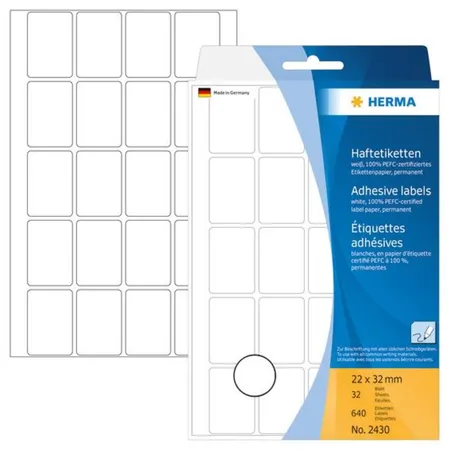 HERMA Vielzweck-Etiketten 22x32mm, weiß
