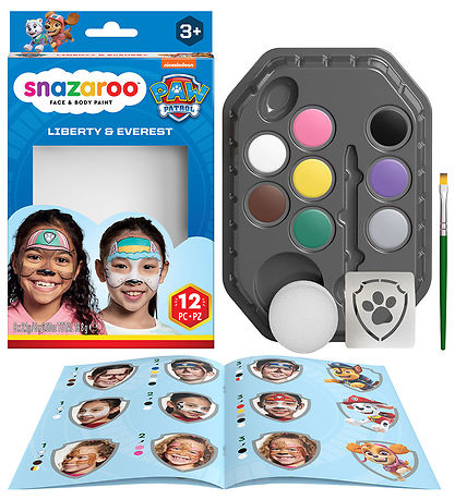 Snazaroo Kinderschminke - 12 Teile - Paw Patrol - Liberty und Ev