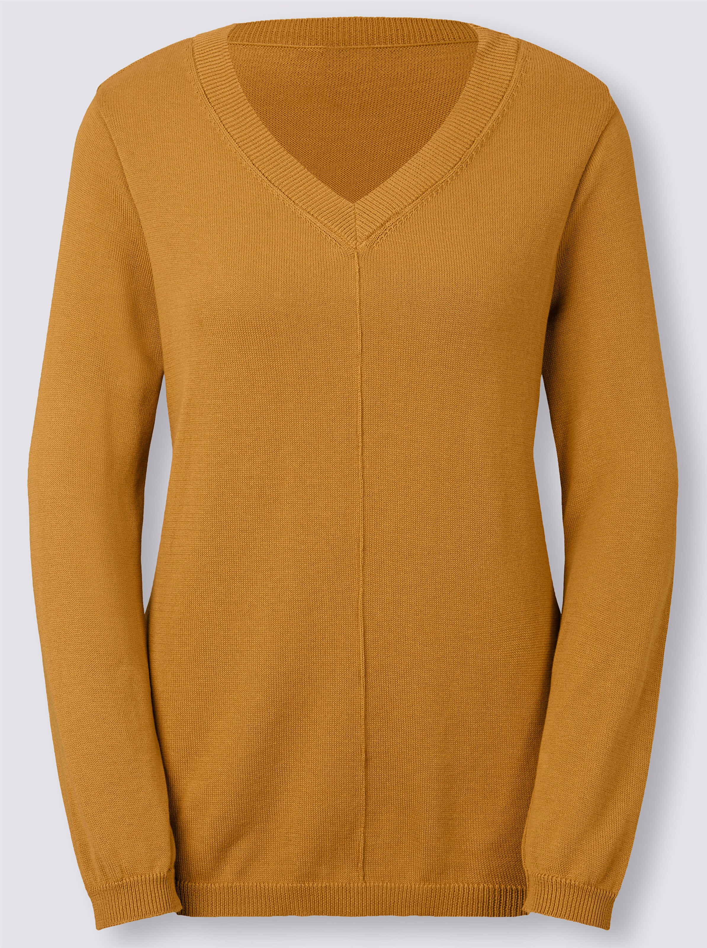 V-Ausschnitt-Pullover