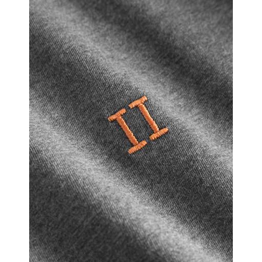Les Deux Nørregaard T-shirt, Charcoal Melange/Orange, L