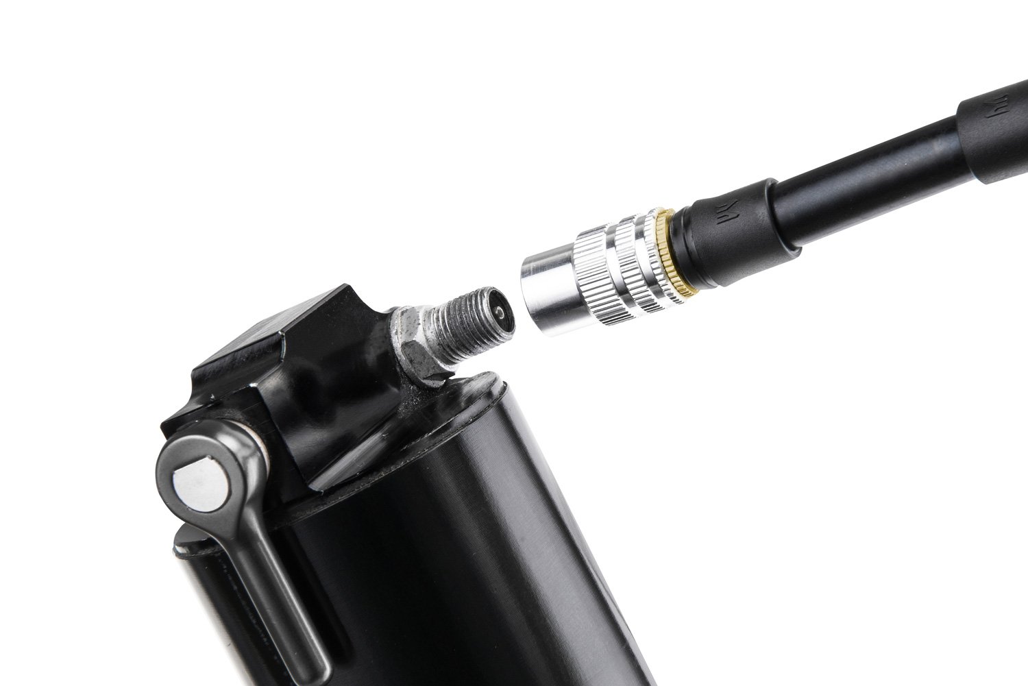 Birzman Macht gaffelpumpe med manometer