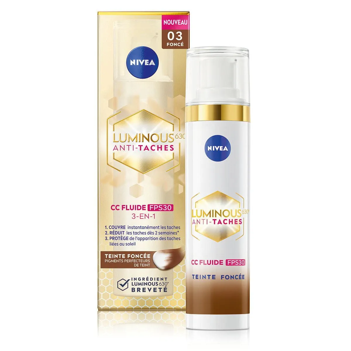 CC FLUIDE LUMINOUS630 ANTI-TACHES FPS 30 - TEINTE FONCÉE