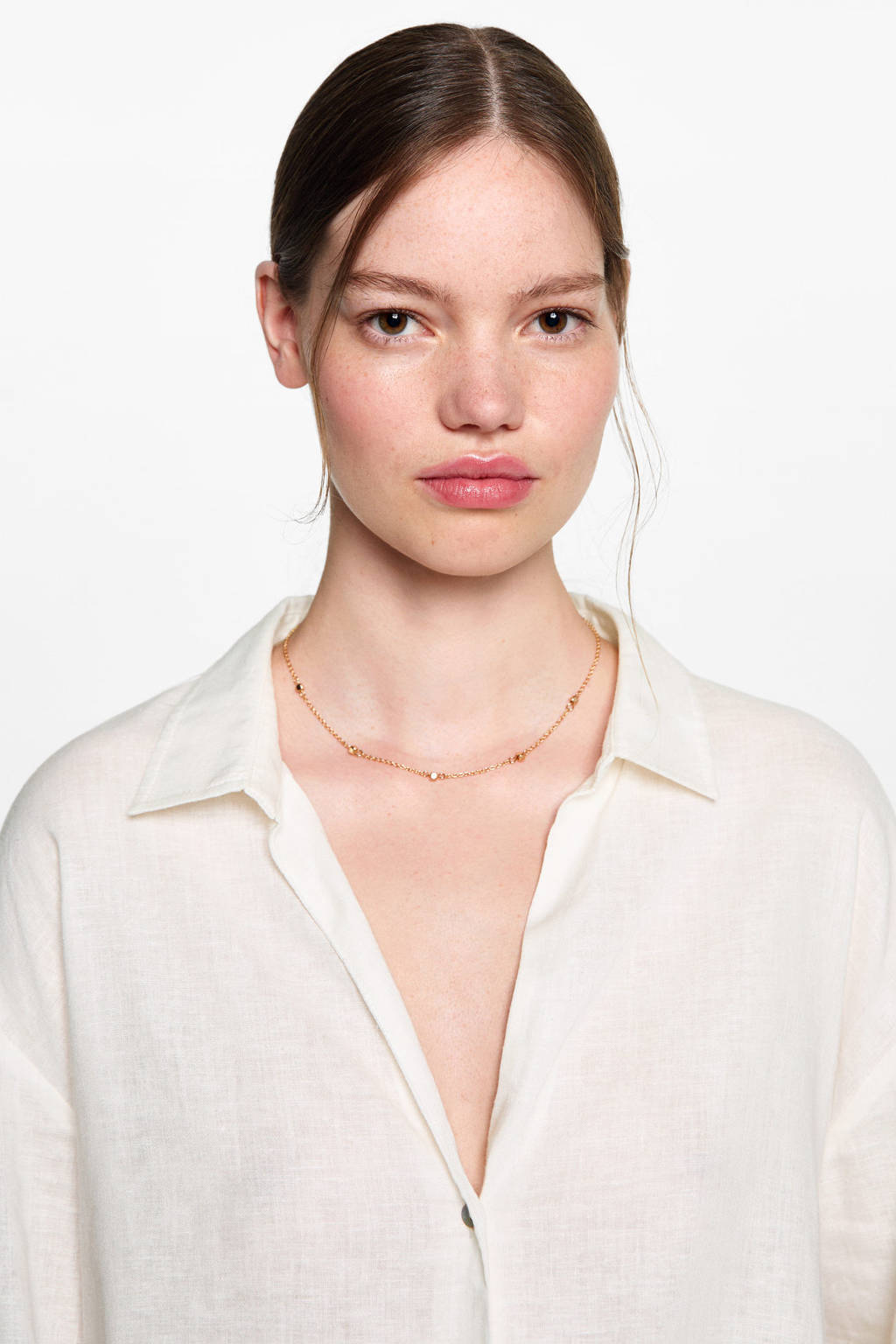 MANGO TEEN blouse naturel wit
