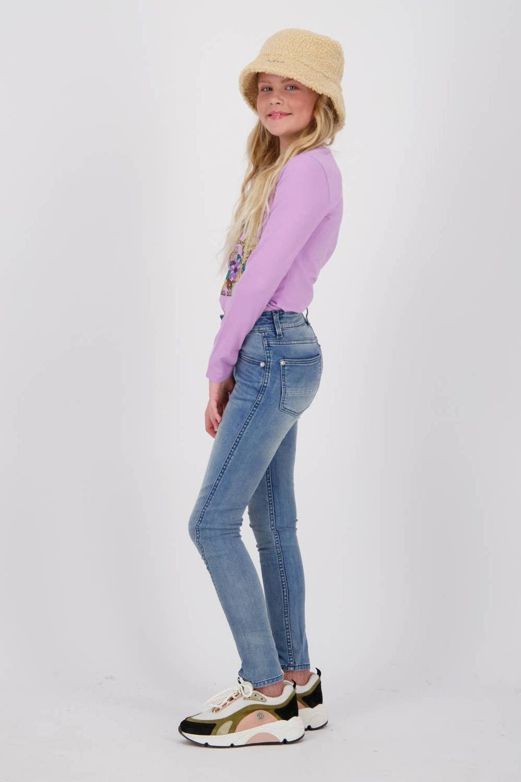 Vingino longsleeve Julie met printopdruk lila