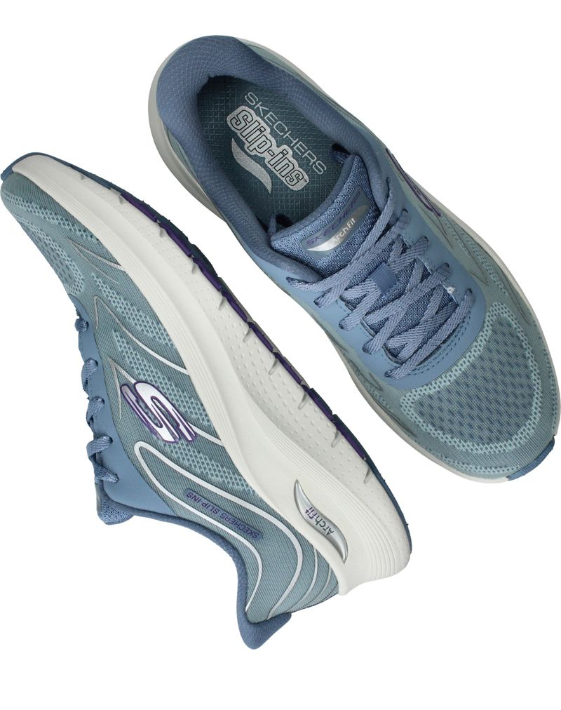 Skechers Arch Fit 2.0 Slip-Ins Sneakers Blauw Dames