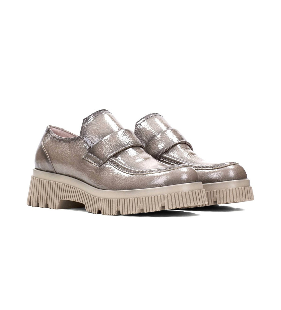 Mocassins de couro Hispanitas Megan Taupe