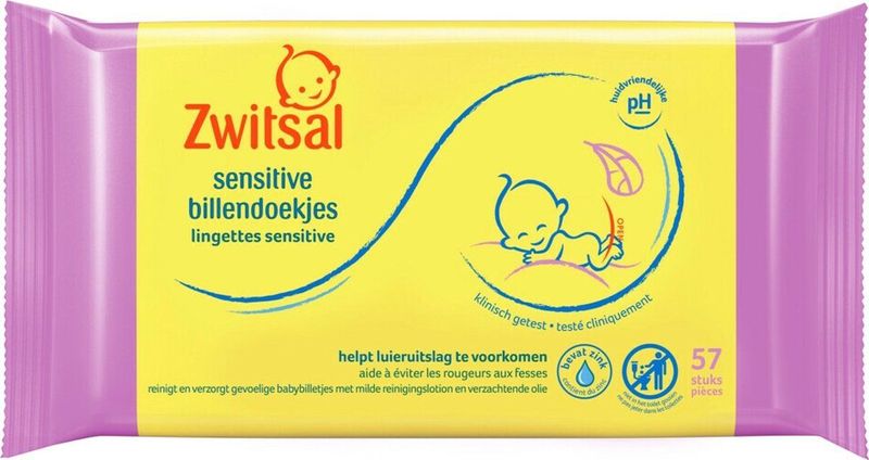 Zwitsal Sensitive Billendoekjes Voordeelverpakking 684 doekjes
