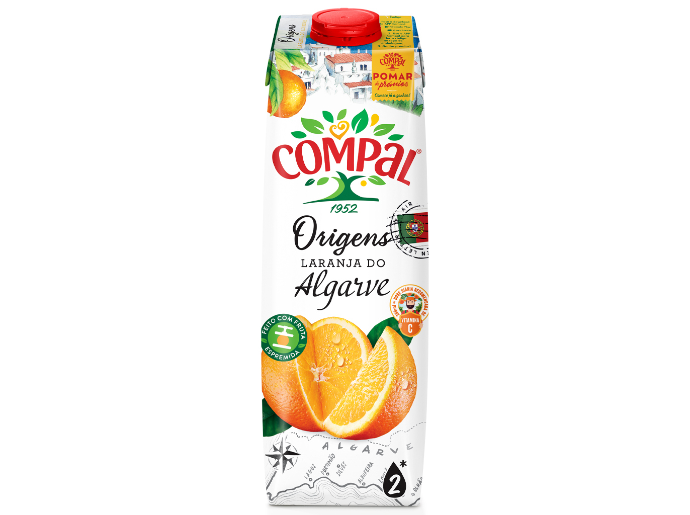 NÉCTAR COMPAL LARANJA DO ALGARVE 1L