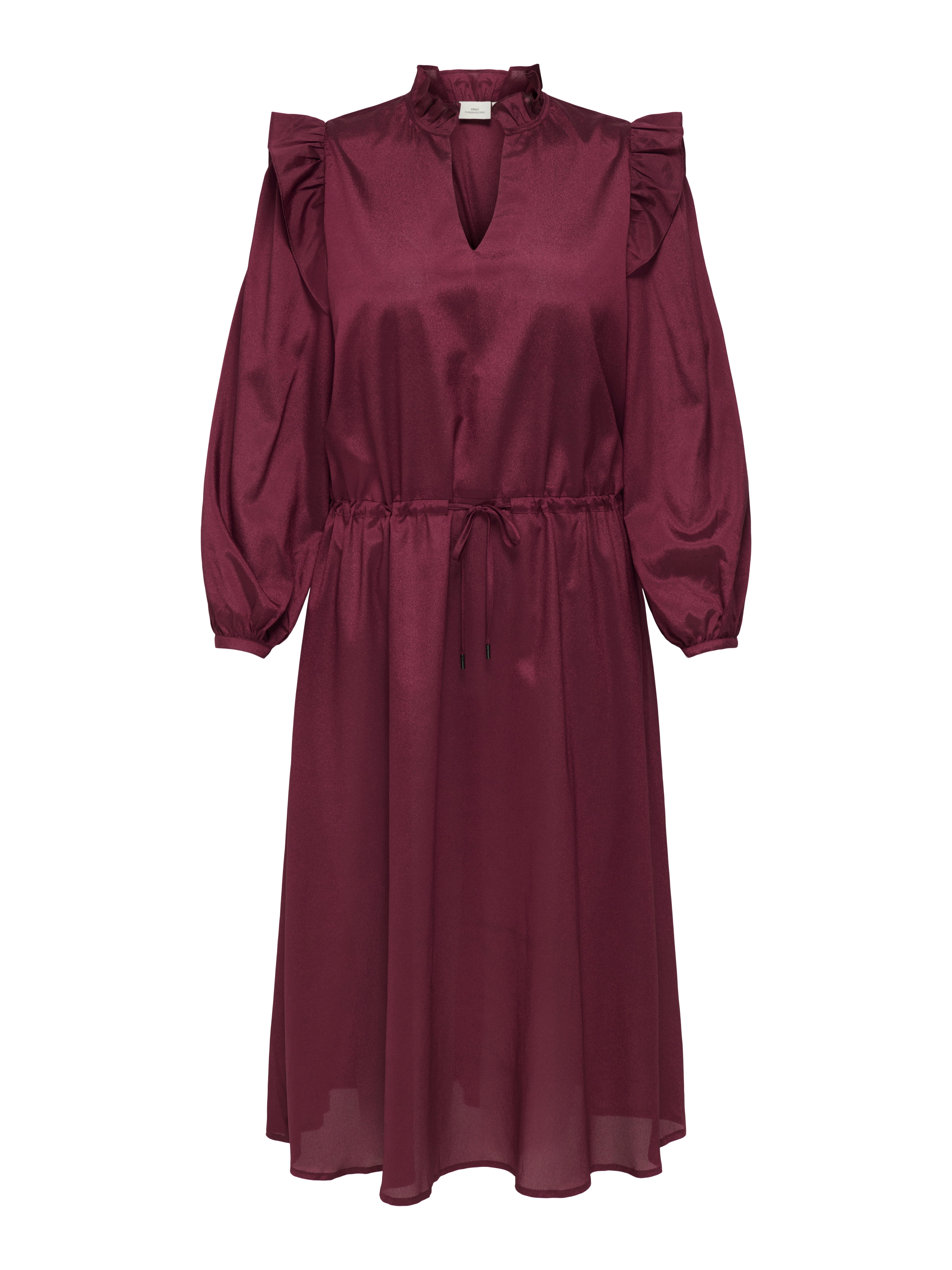 CARCABRA Langes Kleid Ruby Wine