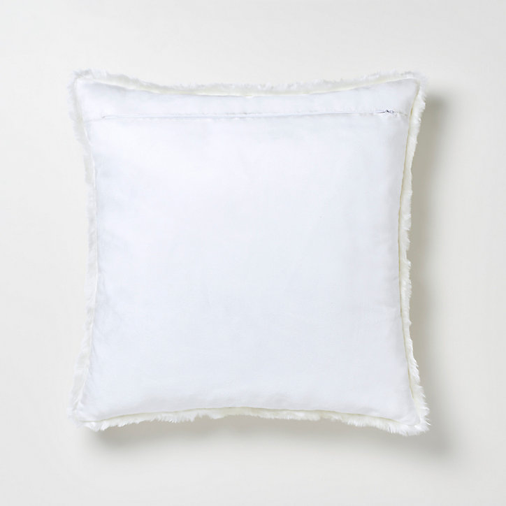 Coussin GoodHome Nacre blanc 45 x 45 cm