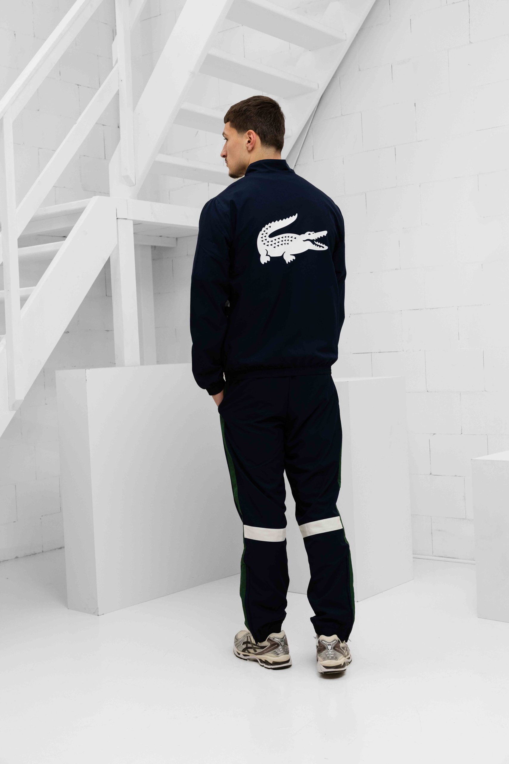 Lacoste Sport Printed Trainingspak Heren Donkerblauw