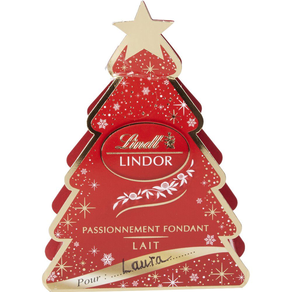 Chocolat Lindor boîte sapin 37g