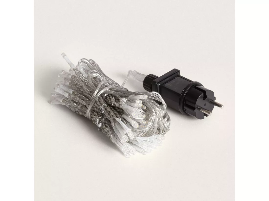 Rideau de Guirlande LED 3m 3000K Blanc chaud