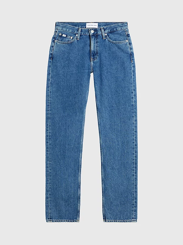 Calça jeans reta de cintura baixa