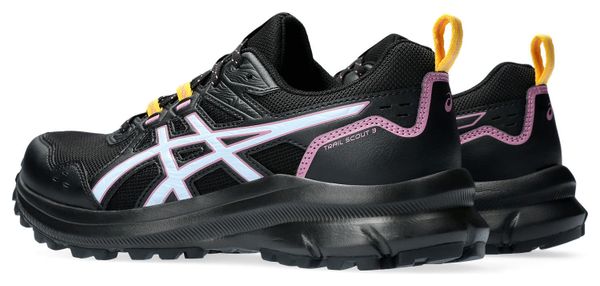 Chaussures de Trail Running Femme Asics Trail Scout 3 Noir Bleu