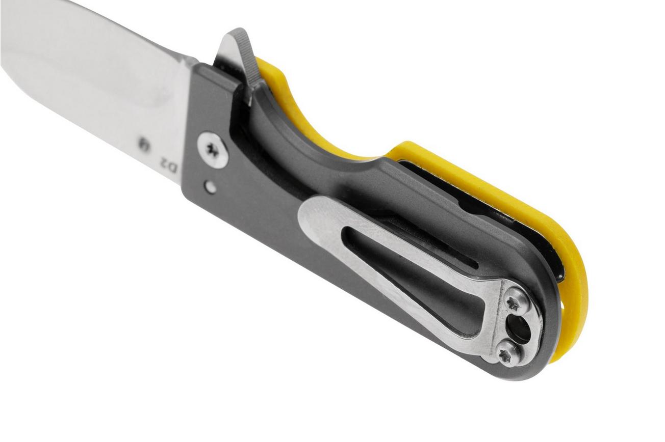 WESN Microblade SN01-6, D2, Mustard G10, Titanium, zakmes