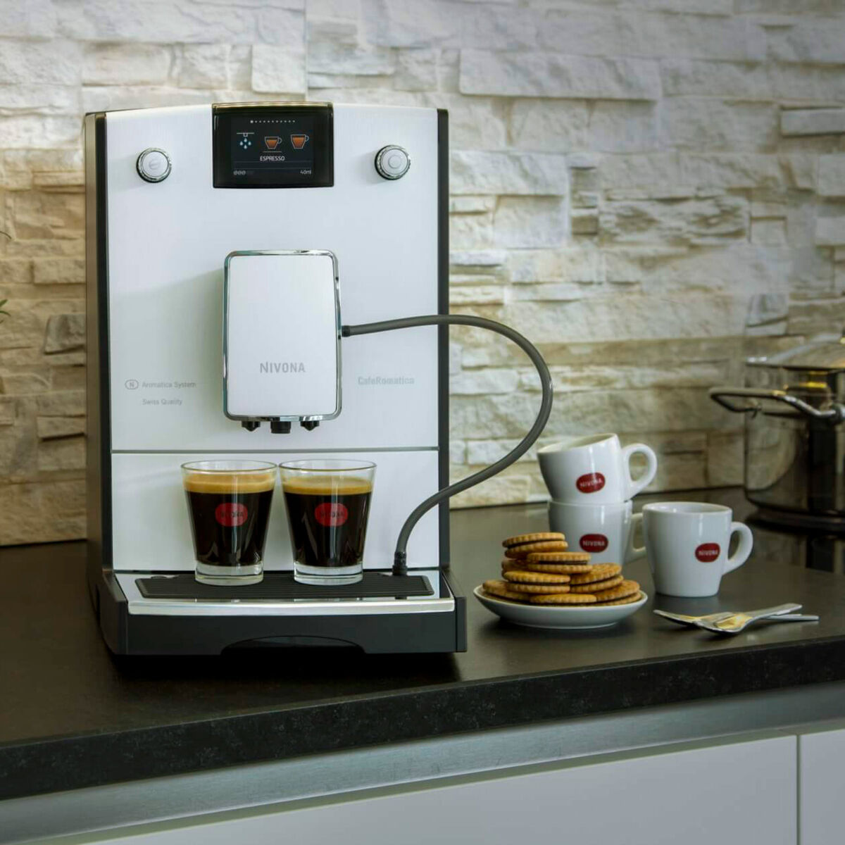 Kaffemaskin Vit matt NICR 779