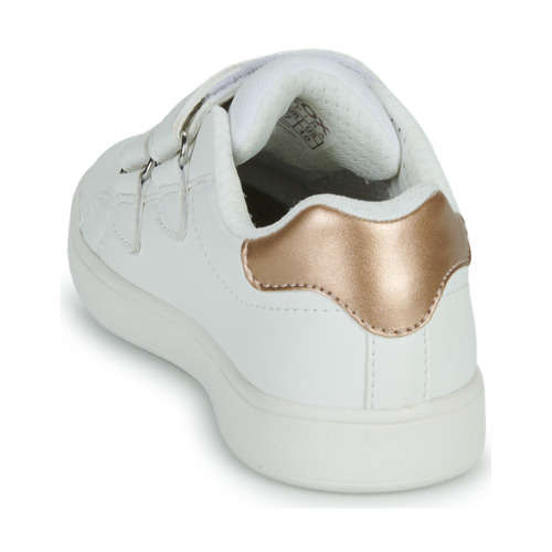 Geox - J ECLYPER GIRL - Blanc / Doré