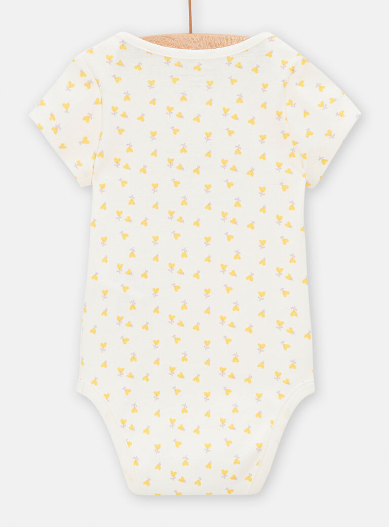 Lot de 2 body manches courtes imprimés pour bébé fille