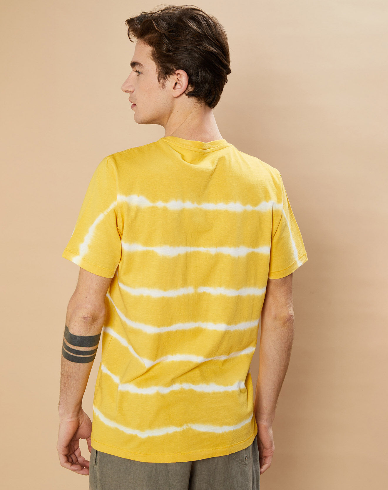 Hartford T-Shirt Pocket Crew jaune