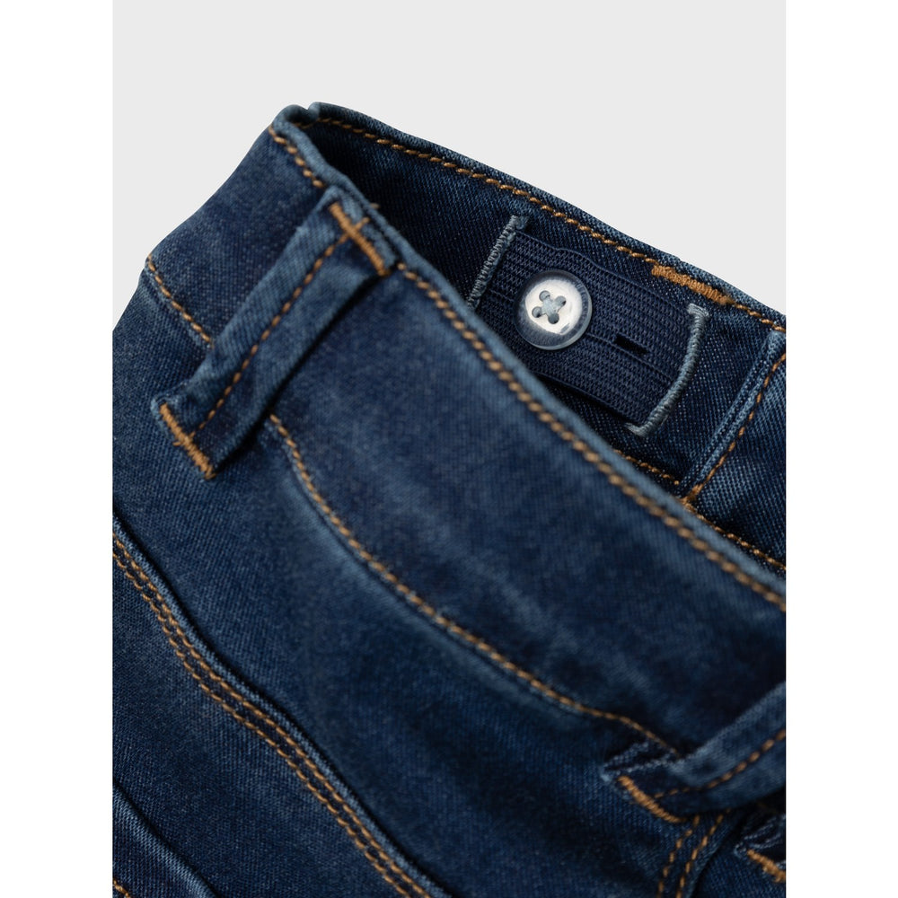 Køb Name It Dark Blue Denim Salli Bootcut Jeans Noos