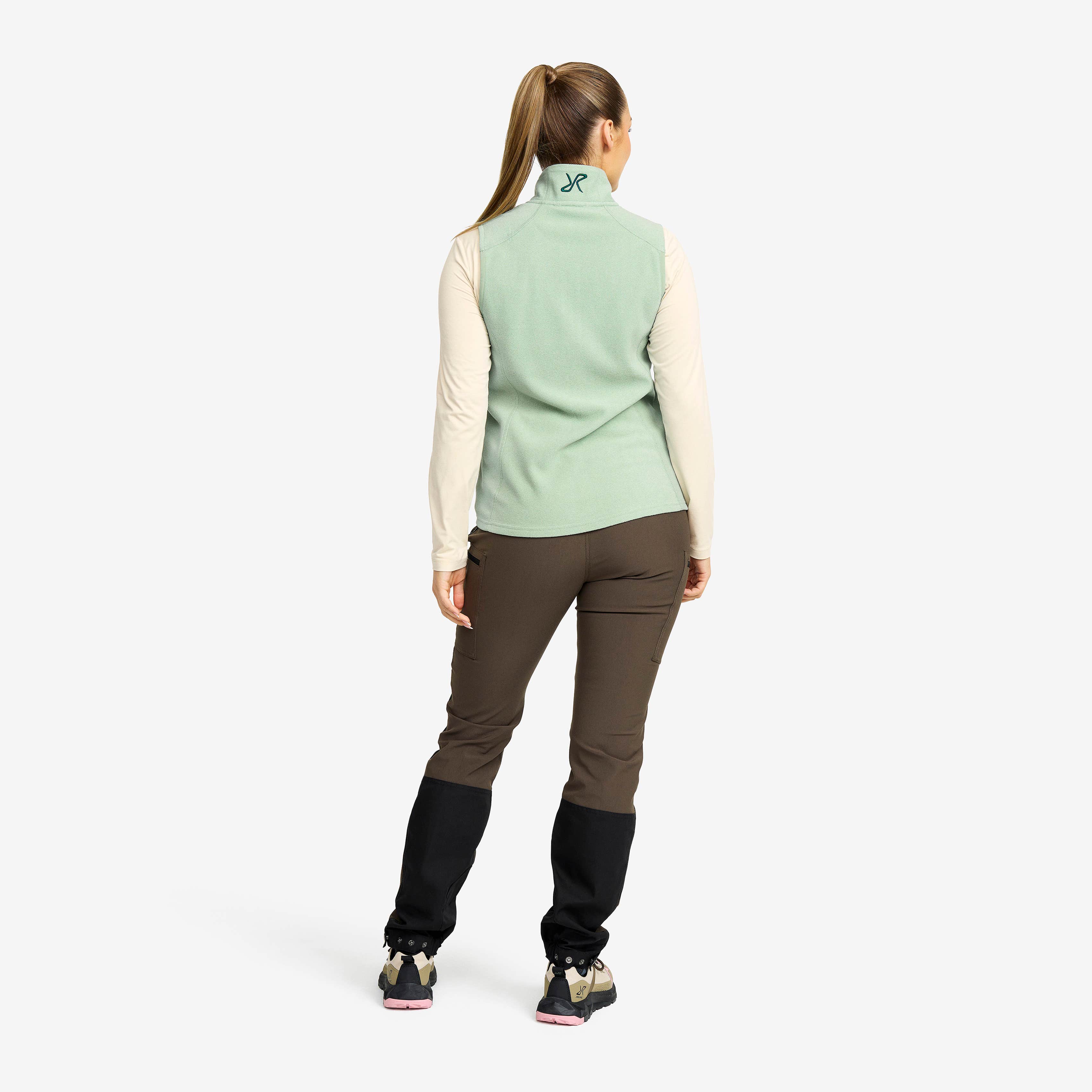 Essential Fleece Vest Dame Iceberg Green