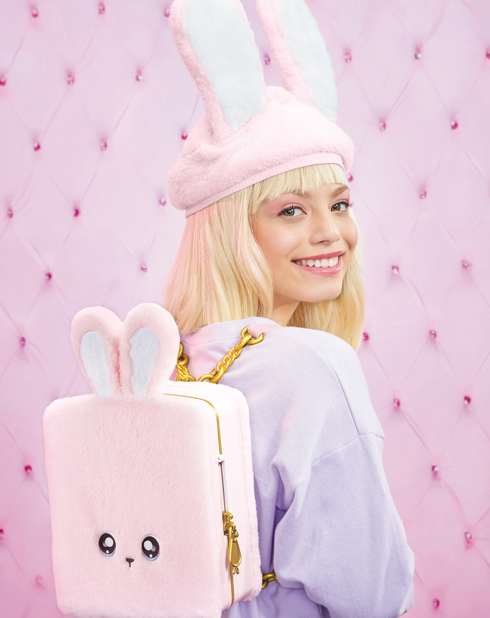 Puppen-Zubehör BACKPACK BEDROOM - PINK BUNNY 3in1